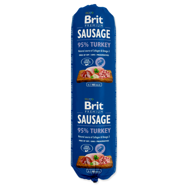 Picture of Salám BRIT Premium Dog Sausage Turkey 800g