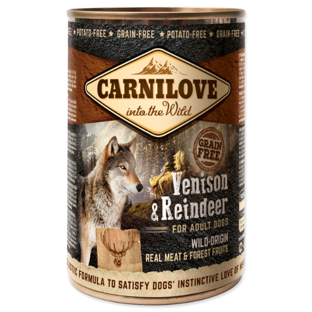 Konzerva CARNILOVE Dog Wild Meat Venison & Reindeer 400g