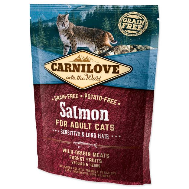 CARNILOVE Salmon Adult Cats Sensitive and Long Hair 400g