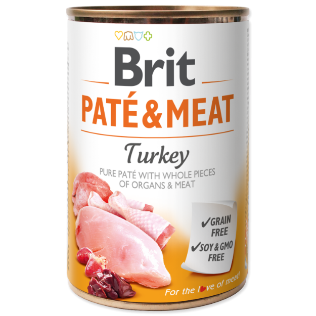 Konzerva BRIT Paté & Meat Turkey 400g