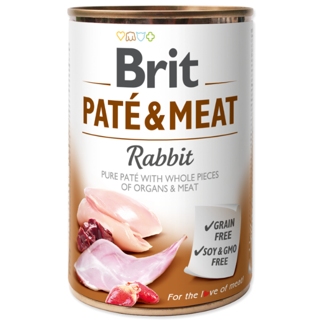Konzerva BRIT Paté & Meat Rabbit 400g