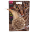 Hracka MAGIC CAT mícek žinylkový s pírky a catnipem mix 14 cm 