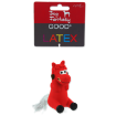 Hracka DOG FANTASY Latex Mini Kun cervený se zvukem 7 cm 