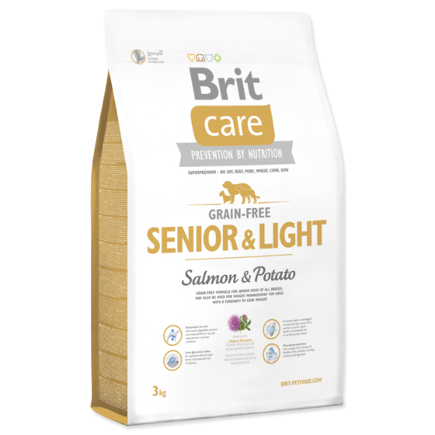 BRIT Care Grain-free Senior & Light Salmon & Potato 3kg