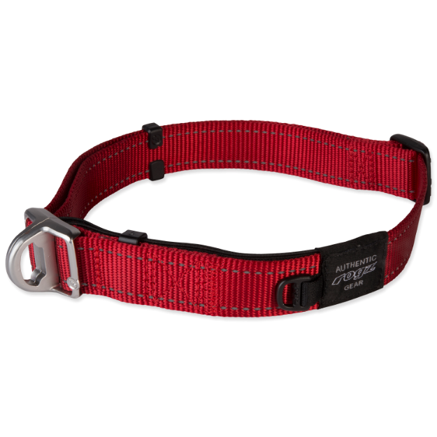 Obojek ROGZ Safety Collar cervený XL 