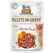Kapsicka BRIT Care Cat Fillets in Gravy with Hearty Duck 85g