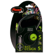 Vodítko FLEXI Black Design lanko zelené S - 5 m 