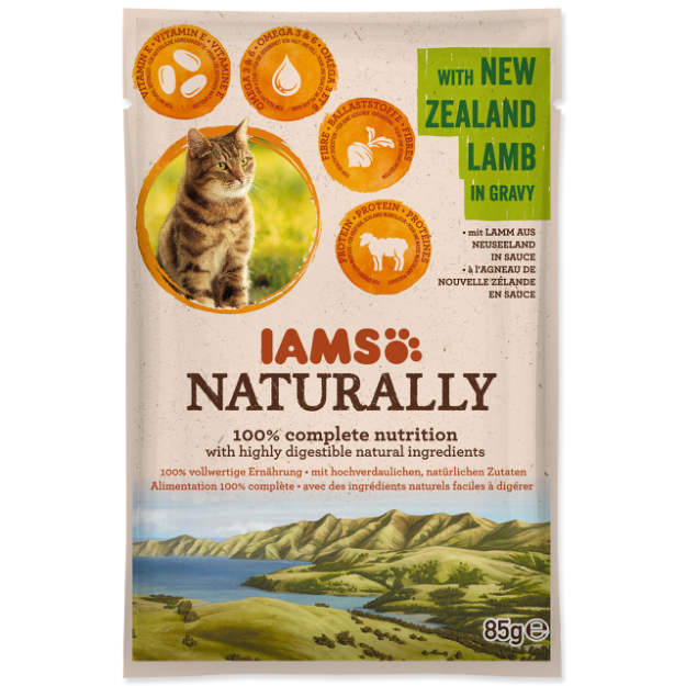 Kapsicka IAMS Cat Naturally with New Zealand Lamb in Gravy 85g