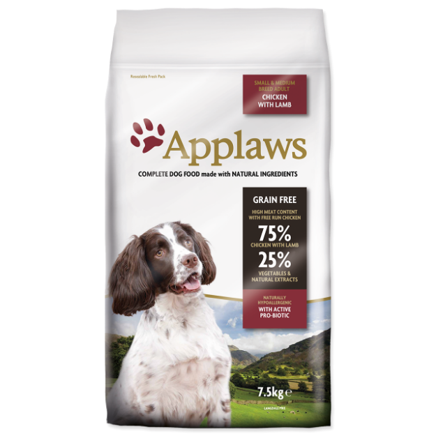 APPLAWS Dry Dog Lamb Small & Medium Breed Adult 7,5kg