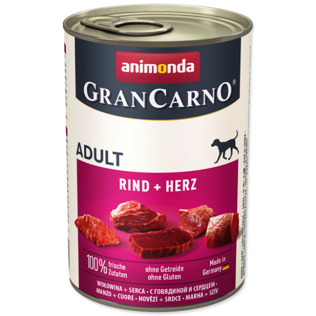 Konzerva ANIMONDA Gran Carno hovezí + srdce 400g