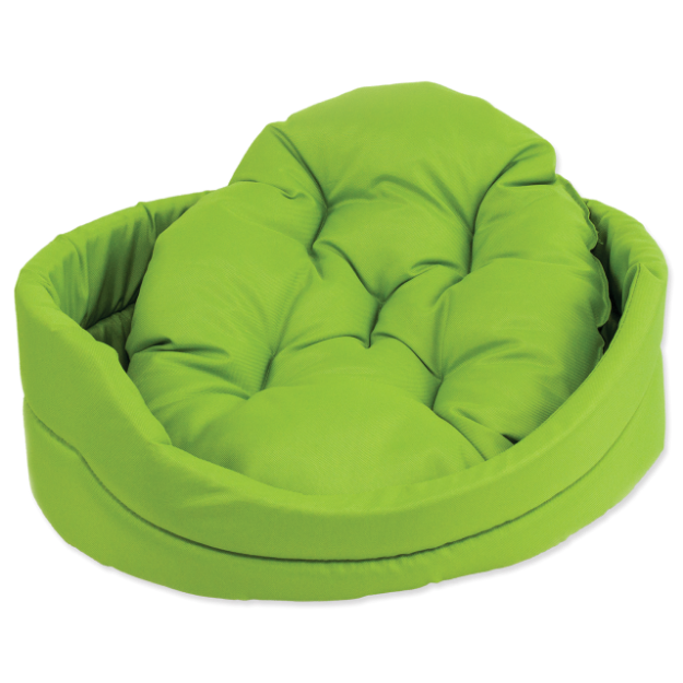 Pelíšek DOG FANTASY ovál s polštárem zelený 60 cm 