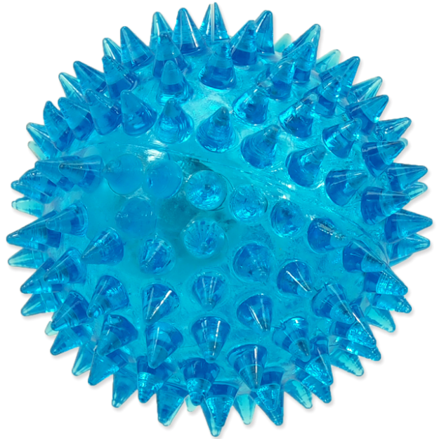 Hracka DOG FANTASY mícek LED modrý 6 cm 