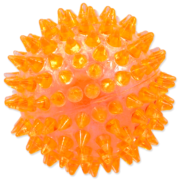 Hracka DOG FANTASY mícek pískací oranžový 6 cm 