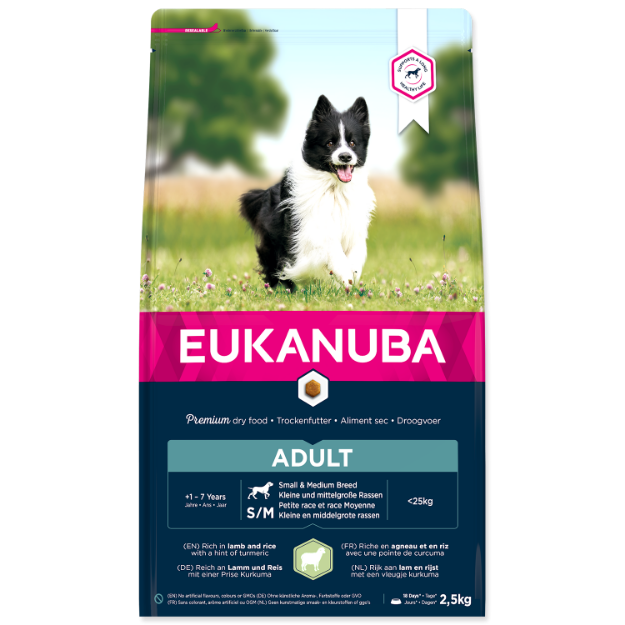Picture of EUKANUBA Adult Small & Medium Lamb & Rice - 2,5kg